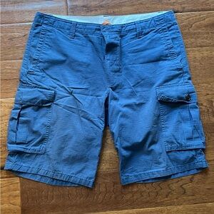 Blue Cargo Men Shorts